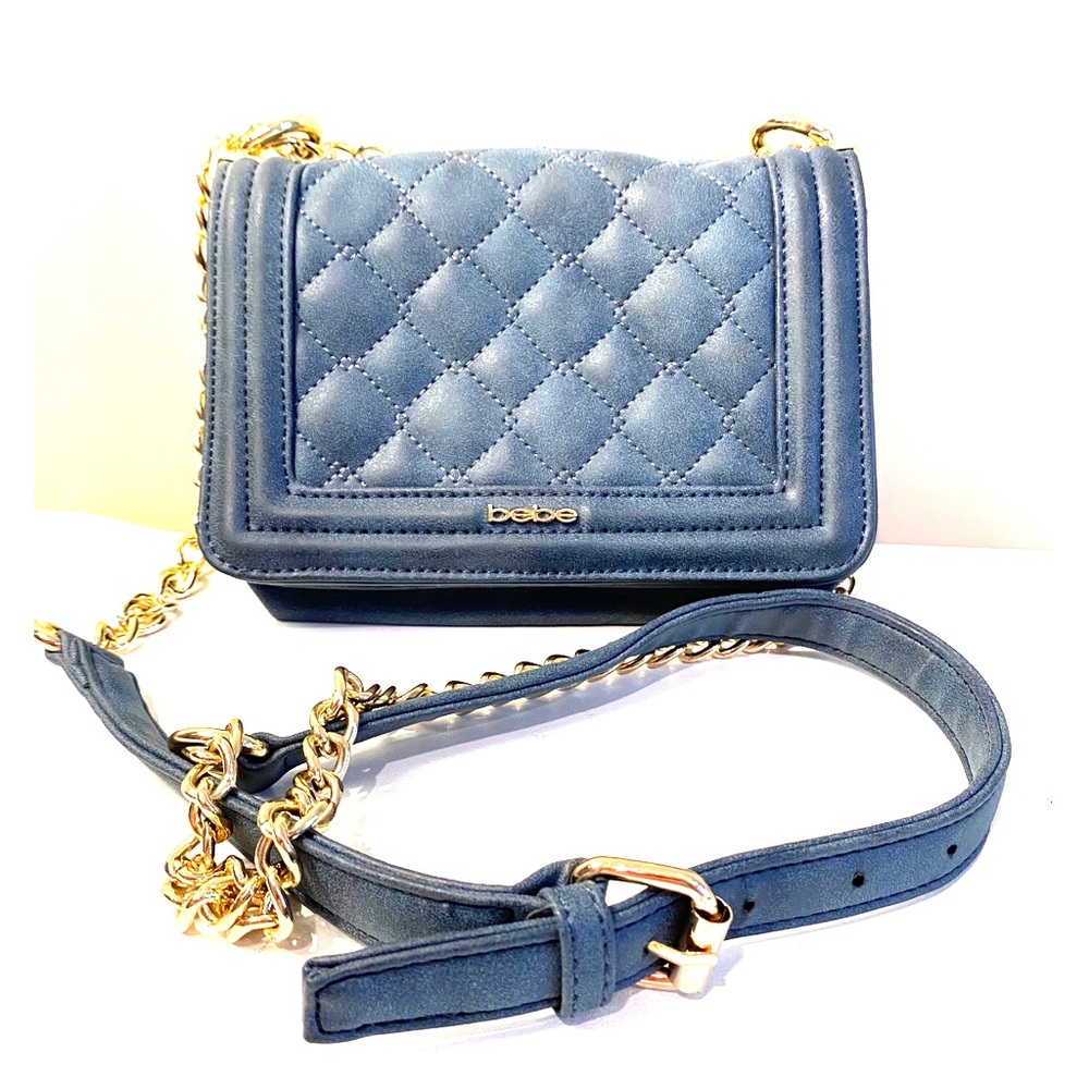 Slate Blue Bebe Crossbody Purse
